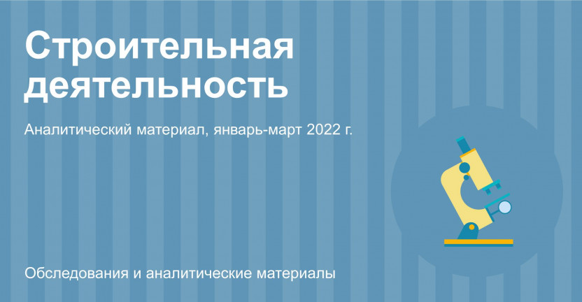 Строительная деятельность в Московской области в январе-марте 2022 года